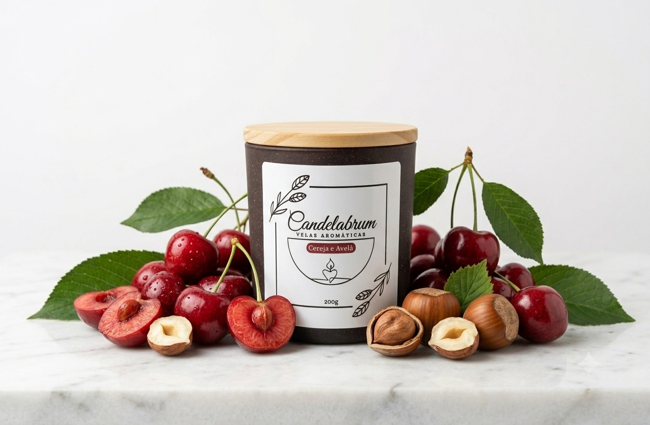 Imagem de Vela Aromática Cereja E Avelã 200g